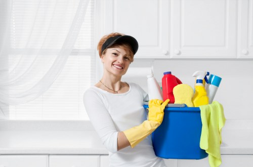 Local carpet cleaners working in a Highams Park home interior